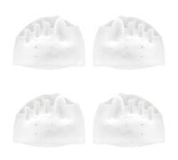 2 Pairs Transparent Silicone Toe Separators, Five-Hole Gel Forefoot Pad, Bunion Aid for Pain Relief, Daily Foot Protection, Prevents Squeezing, Fits Various Foot & Shoe Types