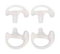 2 Pairs Triangular Silicone Earmold Set for Acoustic Tube Earpieces | Left and Right Replacements, Noise Dampening, Precise Audio, Comfortable Long Wear for Security Personnel and Industrial