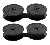2 Pairs Typewriter Ribbon Twin Spool Typewriter Ribbon Universal Typewriter Ribbon Durable Twin Spool Replacement Suitable for Most Vintage Typewriters（Black）