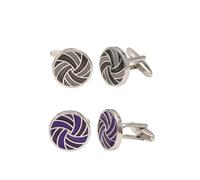 2 Pairs Volleyball Cufflinks, Oil Drip French Alloy Cufflinks, Volleyball Player Lover Birthday Business Anniversary Accessory, One size, Zinc, no gemstone, One size, Zinc, no gemstone
