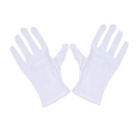 2 Pairs White Magician's Gloves Mime Clown Costume Magic Tricks