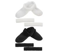 2 Pairs Winter Fleece Shoe Liners for Clogs Removable Plush Inserts | Washable Flannel Footbed, Thickened Soft Liner, Cold Weather Use, for Slipper Owners and Bootie Footwear