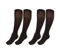 2 Pairs Women's Panty Stockings 70 DEN, Half Sock For Women, Thick Stockings Bushy, Executive Stockings, Half Leg Stockings Women, Women's Medium Socks, brown, M Tall