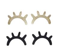 2 Pairs Wooden Eyelash Wall Sticker for Nursery Room Decor