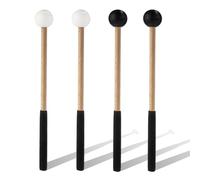 2 Pairs Xylophone Mallets, 8.6 Inch Rubber Percussion Sticks with Soft Rubber Handle, for Glockenspiel Marimba Timpani Tongue Drum Bell