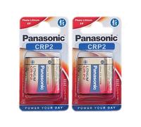 2 Panasonic Lithium Power 223 CR-P2 Battery 6V DL223 Crp2 EXP 2034