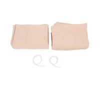 2 Panels Backdrop Curtain 5x10FT Polyester Chiffon Photography Drapes for Wedding Birthday Party Photo Background Luxurious Champagne Color Easy Clean Large 2 Panel Design