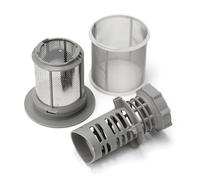 2 Part Dishwasher Mesh Filter Set Grey PP ，compatible For Bosch， Dishwasher 427903 170740 Series Replacement For Kitchen Drains Tool Parts