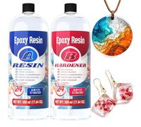2 Part Epoxy Resin - 1L Food Safe Craft Resin Art Kit, Self Leveling