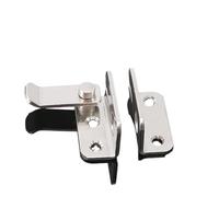 2 Part Metal Barrier Tiny Door Hook for Sliding Glass Entrances Animal Enclosures Home Security Hardware Tiny Door Hook