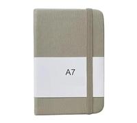 2 Pc A7Mini Notebook Portable Pocket Notepad Memo Diary Planner Writing Paper(A7 grey)