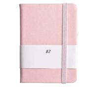 2 Pc A7Mini Notebook Portable Pocket Notepad Memo Diary Planner Writing Paper(A7 pink)