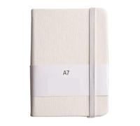 2 Pc A7Mini Notebook Portable Pocket Notepad Memo Diary Planner Writing Paper(A7 white)