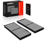 2-PC Cabin Air Filter with Activated Carbon Compatible with Mazda 2 2011-2018 L4 1.5L, Replace# D65161J6X | for 2 2011-2018 L4 1.5L, Replace# D65161J6X