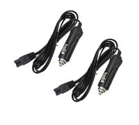 2 Pc Car Refrigerator Power Cord, DC Power Cord Cable 12V, 2mAuto Freezer Cooler Powers Cords, Adapter Extension, Portable Fridge 2 Pin Lead For Car Refrigerator Auto Cooler Cool Box Portable