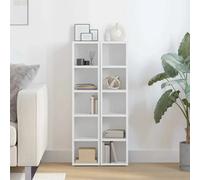 2 PC CD Cabinet Storage Organiser Shelf Cabinet Display Shelf Unit VidaXL