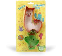 2 pc Coloured Metal Childrens Llama Cookie Cutters. Great Childrens Baking Set Girls, Baking Sets for Children Idea - Baking Llama Gifts for Girls 11-12