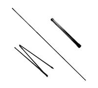 2 pc Golf Alignment Sticks with Storage Tube for Beginner Learner (Black)