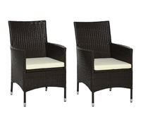 Outsunny Rattan Chair Set - Brown