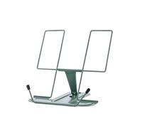 2 Pc Recipe Rack Foldable Reading Portable Desktop Cookbook Display Stand for Counter(Green)