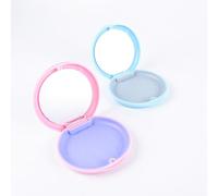2 PC Retainer Case with Mirror, Magnetic Closure, Removable Silicone Pad, Portable Orthodontic Box Ideal for Teens, Adults, Travel, School, Office (1PC Pink+1PC Blue)