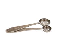 2-Pc Stainless Steel Tea Scoop Set - Versatile Measuring Tool for Matcha, Loose Leaf Tea, Coffee & Baking - Durable, Multi-Use Kitchen Tool, Eco-Friendly Packaging - Dishwasher Safe