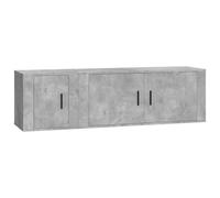 TV Cabinet Set TV Unit Set Sideboard TV Stand 2 Piece Engineered Wood vidaXL