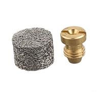 2 Pcs 1.1mm Foam Blaster Hole Nozzles And 2 Foam Generators Brass Threaded Nozzle Tip And Mesh Filter For Snow Foam (1.0mm)