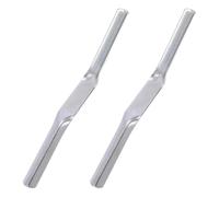2 Pcs 1/2 inch × 5/8 inch Pointing Tool, Dual-End Brick Jointer for Bricklaying,Durable Steel Jointing Tool for Builders and Bricklayers