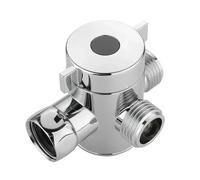 2 PCS 1/2 Inch Bathroom Three Way Connector T-Adapter Adjustable Shower Shunt Diverter Valve for Toilet Bidet Head for Faucet