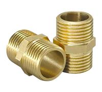 2 PCS 1/2" Male BSP Thread Brass Pipe Connector