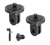 2 Pcs 1/4" 20 Camera Mount Conversion Tripod Adapter, Tripod Mount Adapter Aluminium Compatible with GoPro Hero 11, Insta360, DJI OSMO, Sony, Xiaomi - Robust Metal Construction, Universal Fit