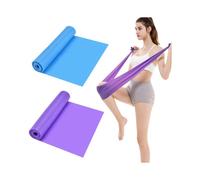 2 Pcs 1.5 M Resistance Exercise Rubber Bands, Unisex Elastic Stretch Bands Ideal For Pilates, Yoga, Rehab, Stretching, Ballet, Gym, Strength Training