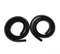 2 Pcs 1.5m Black Car Wheel Arch Extension Moulding Trim Strip Compatible with for Edge Protection Compatible with Most Vehicles Rubber Fitment