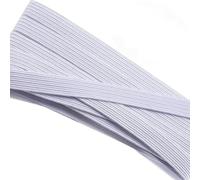 2 Pcs 1/8 inch Elastic White, 10M*3mm Elastic Corded Flat Cord Thin Dressmaking Waistband Headbands for Sewing Clothing, Masks, Headbands, Underwear & Dancewear