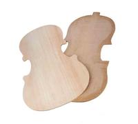 2 Pcs 1/8 Violin Front And Back Panels Solid Wood Unfinished DIY Accessories(1/4)