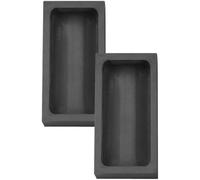 2 Pcs 1 kg Graphite Ingot Model, Smelting Models for Casting Metal, High Purity Graphite Models for Gold Silver Aluminum Copper, Heat Enduring Refining Casting Tools for Jewelry
