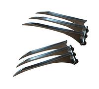 2 Pcs 1 Pair X-Men Wolverine 10" Claws Plastic Cosplay Costume Prop Xmen Logan Replica Wolf Man Cosplay Silver