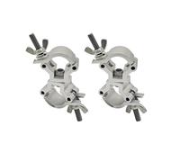 2 Pcs 1" Swivel Lighting Truss Clamp,Double Truss DJ Light Coupler Clamp for OD 25-30mm Pipe,Silver