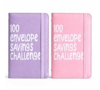 2 Pcs 100 Envelopes Saving Challenge, Reusable Money Wallet