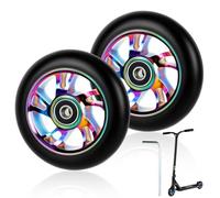 2 PCS 100mm Stunt Scooter Replacement Wheels, Hardness 88A Neo Stunt Scooter Wheels with ABEC-9 Bearings for Most Stunt Scooters and Kick Scooters