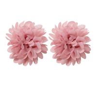 2 Pcs 10cm Camellia Flower Brooches Fabric Rose Hair Pins Vintage Flower Brooch Hair Clips Large Floral Dancer Hair Piece Pink Wedding Party Hair Accessories for Women Girls
