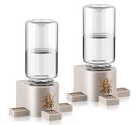 2 Pcs 10ML Jumping Spider Water Dispenser with Magnets, Wooden