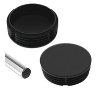2 Pcs 110MM 4" Round Plastic Blanking Cap Soil Pipe Plug | Push Fit Design, Pipe End Caps, For Underground Drain, Waste Pipe, Furniture Legs, Chair & Shelf Protection, Durable Plastic