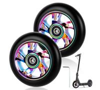 2 PCS 110mm Stunt Scooter Replacement Wheels, Neo Scooter Spare Wheels with ABEC-9 Bearings, Hardness 88A Stunt Scooter Wheels Pair for Most Stunt Scooters and Kick Scooters