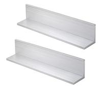 2 PCS 12-Inch Aluminum Angle 2x2 Inch, 1/4" Thick Structural Stock - 6061 Alloy Angle Iron for Framing, Shelving & DIY Projects, Heavy-Duty Metal Brackets