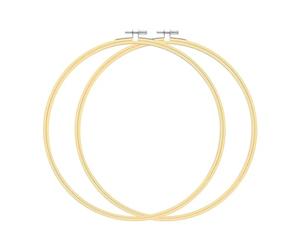 2 Pcs 12 inches Embroidery Hoops Large Cross Stitch Hoops Big Round Embroidery Hoops 30cm Cross Stitch Rings for DIY Art Craft Sewing Wreaths Decoration