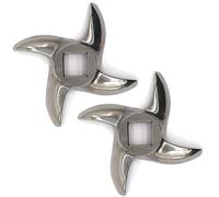 2 Pcs #12 Meat Grinder Blade Stainless Steel Knife Cutter Replacement for Grinders, Please check the size and shape