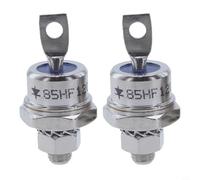 2 Pcs 1200V Stud Mount Diode Rectifier with 85A/40A/25A Options, Positive Cathode or Negative Anode for Industrial Power Supplies, Welding Machi(85HF120)