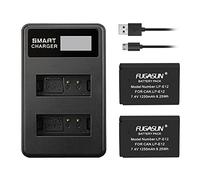 2 pcs 1250mAh LP-E12 LPE12 Battery With Charger for EOS M50,EOS M50 Mark ii,EOS M10,EOS M100,EOS M200,EOS M,EOS M2,Kiss M,Kiss M2